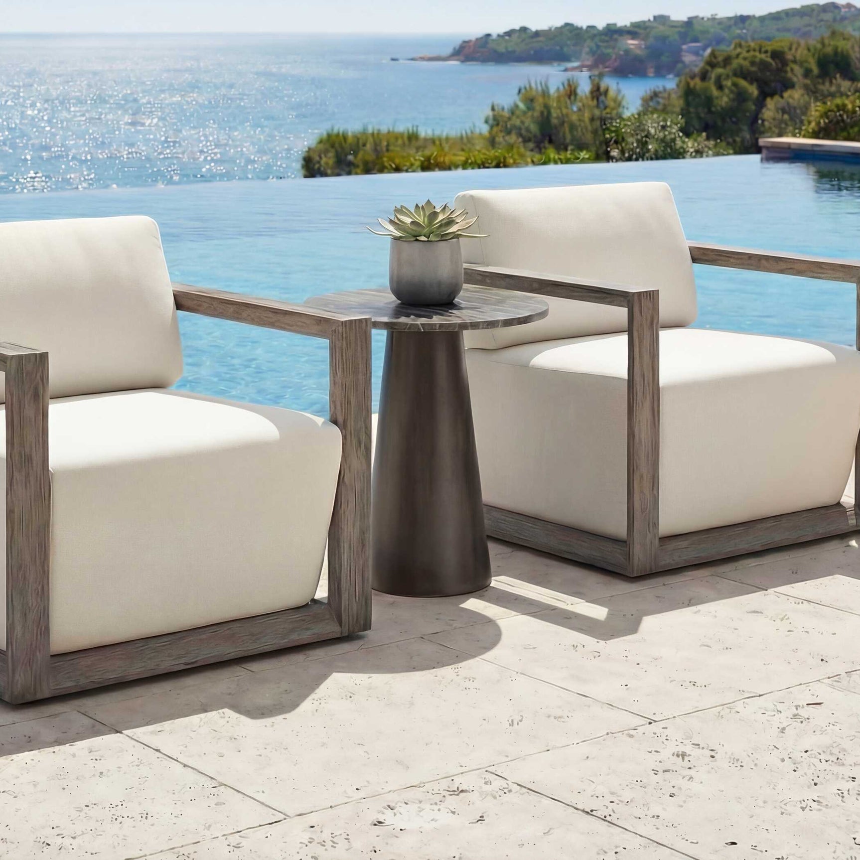 Midsummer Bronze Indoor-Outdoor Accent Table