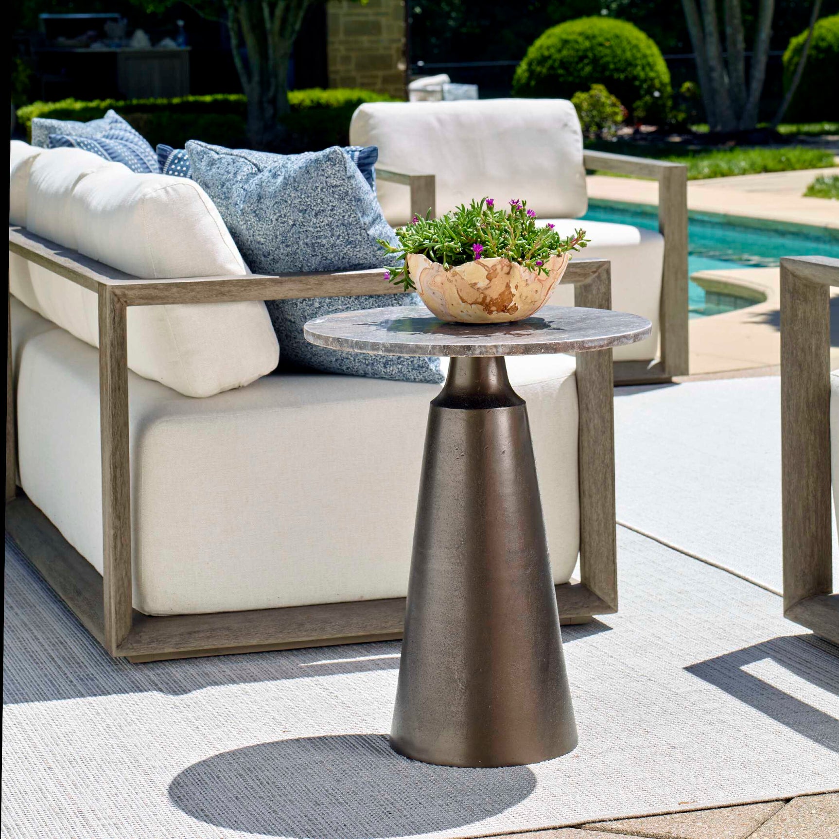 Midsummer Bronze Indoor-Outdoor Accent Table