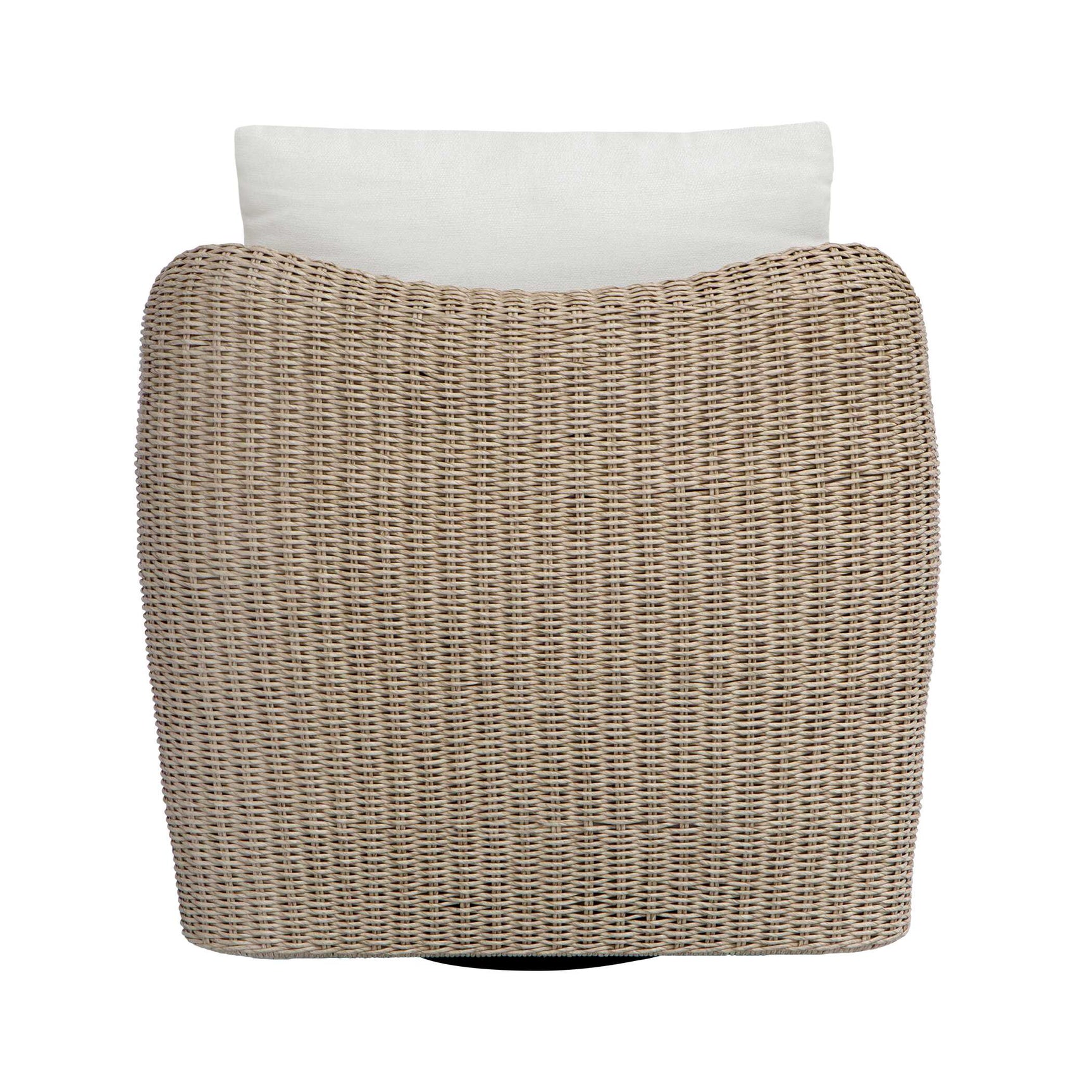 Sunset Gray/White Outdoor Swivel Lounge Chair