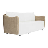 Sunset Gray/White Wicker Outdoor Sofa
