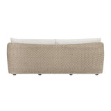 Sunset Gray/White Wicker Outdoor Sofa