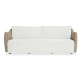 Sunset Gray/White Wicker Outdoor Sofa