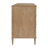 Coast Woodtone 6 Drawer Rattan Chest