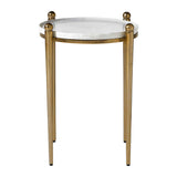 Nahunta Antique Brass Accent Table