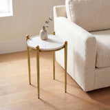 Nahunta Antique Brass Accent Table