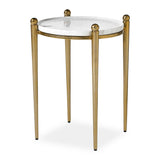 Nahunta Antique Brass Accent Table