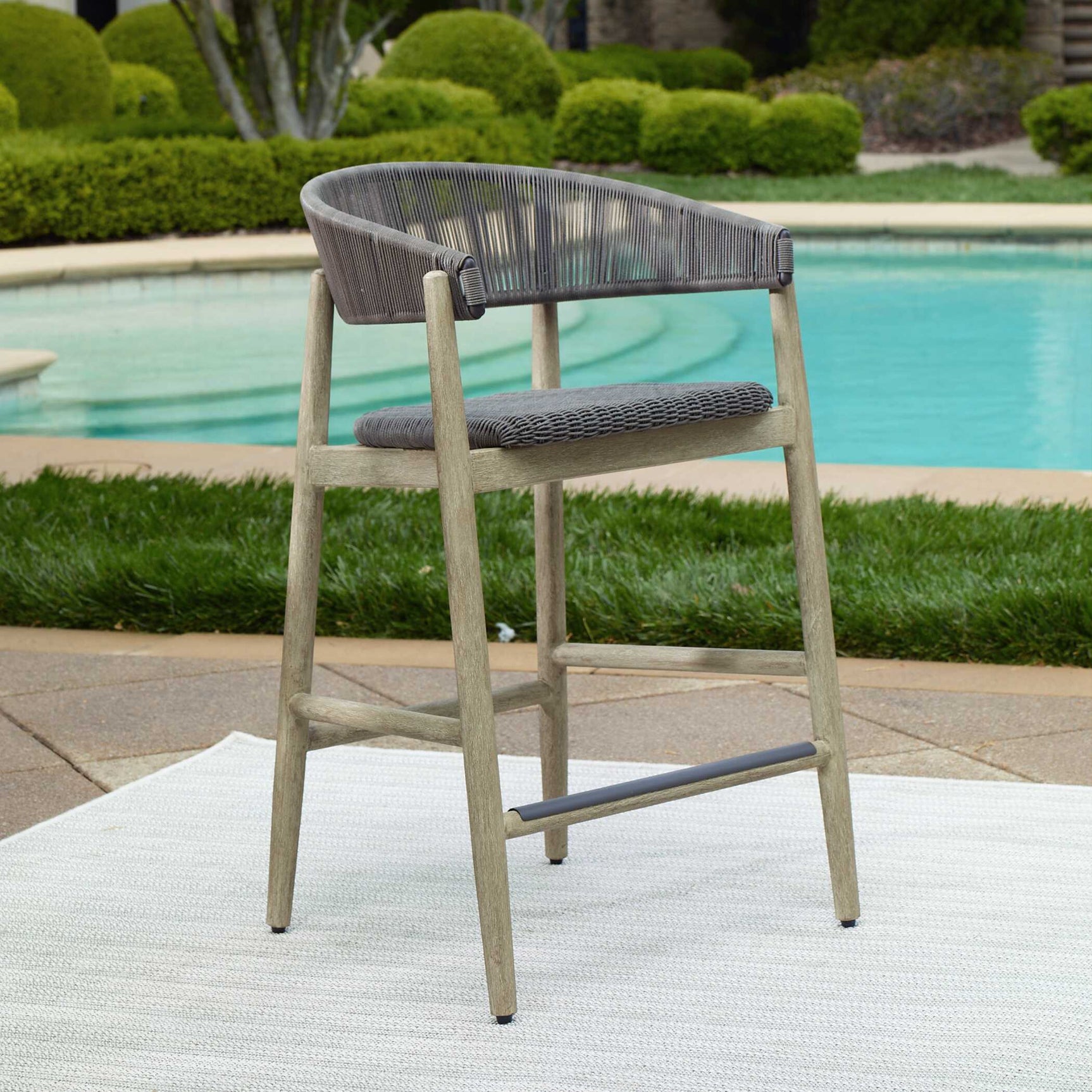 Dermott Brown Outdoor Counter Stool