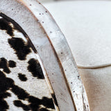 Chalina Brown/White High Back Armchair