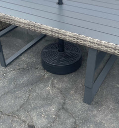 Fab Black Round Umbrella Base - Ornate Home
