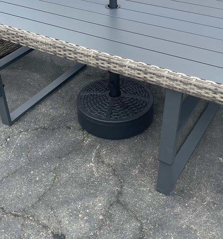 Fab Black Round Umbrella Base - Ornate Home