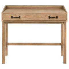 Fabian Distressed Light Brown 38-inch Computer Desk with Keyboard Drawer - Ornate Home