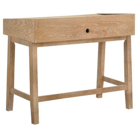 Fabian Distressed Light Brown 38-inch Computer Desk with Keyboard Drawer - Ornate Home