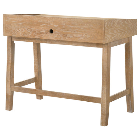 Fabian Distressed Light Brown 38-inch Computer Desk with Keyboard Drawer - Ornate Home