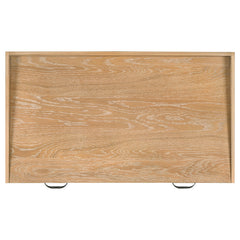 Fabian Distressed Light Brown 38-inch Computer Desk with Keyboard Drawer - Ornate Home