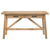 Fabian Distressed Light Brown 54-inch 2-drawer Computer Writing Desk - Ornate Home