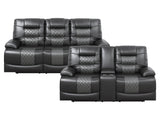 Fabian Gray / Dark Gray Sofa & Loveseat - Ornate Home
