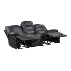 Fabian Gray / Dark Gray Sofa & Loveseat - Ornate Home