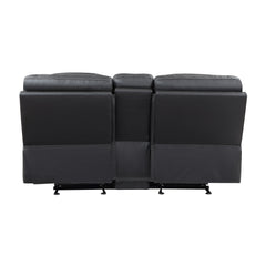 Fabian Gray Double Glider Reclining Loveseat - Ornate Home