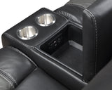 Fabian Gray Double Glider Reclining Loveseat - Ornate Home