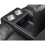 Fabian Gray Double Glider Reclining Loveseat - Ornate Home