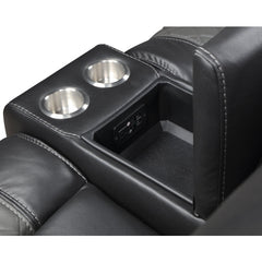 Fabian Gray Double Glider Reclining Loveseat - Ornate Home