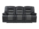 Fabian Gray Double Reclining Sofa - Ornate Home