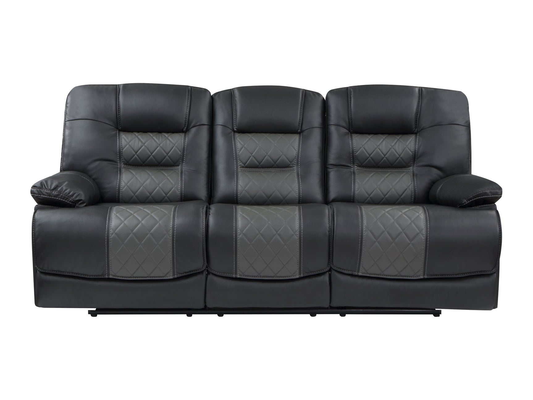 Fabian Gray Double Reclining Sofa - Ornate Home