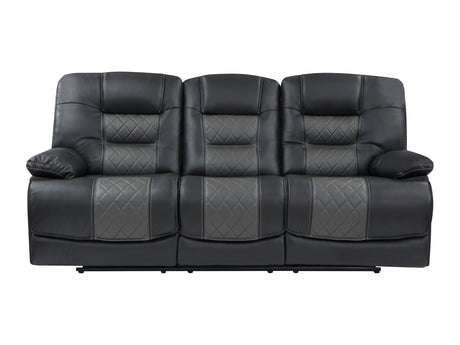 Fabian Gray Double Reclining Sofa - Ornate Home