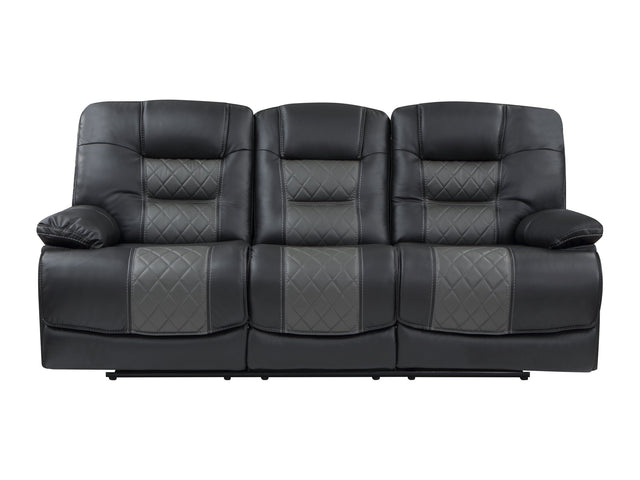 Fabian Gray Double Reclining Sofa - Ornate Home