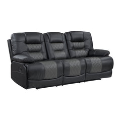 Fabian Gray Double Reclining Sofa - Ornate Home