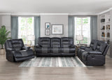 Fabian Gray Double Reclining Sofa - Ornate Home