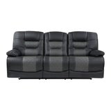 Fabian Gray Double Reclining Sofa - Ornate Home