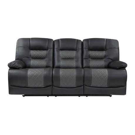 Fabian Gray Double Reclining Sofa - Ornate Home