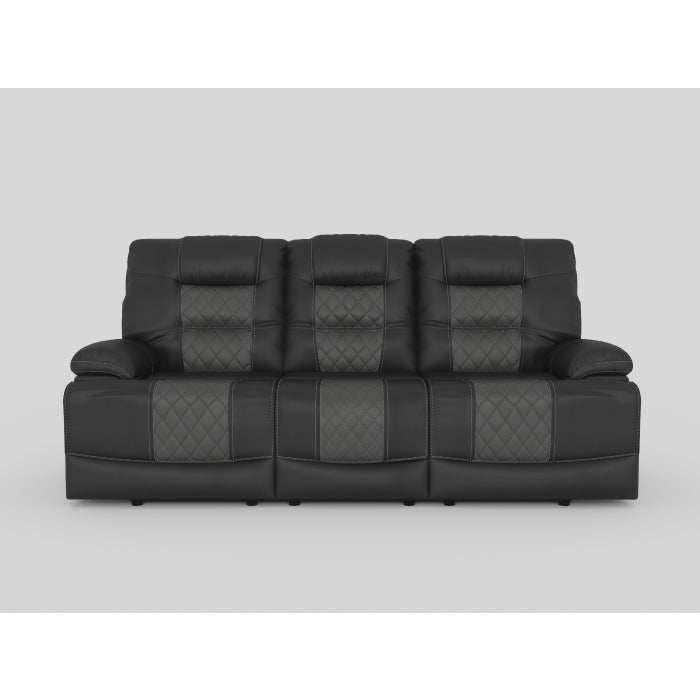Fabian Gray Double Reclining Sofa - Ornate Home