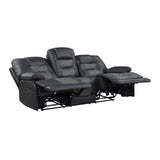 Fabian Gray Double Reclining Sofa - Ornate Home