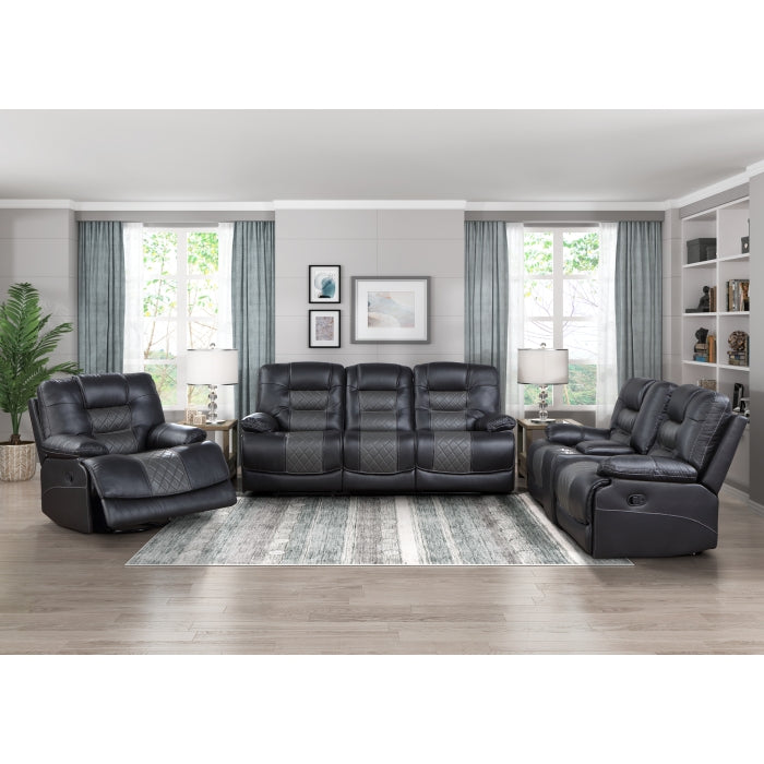 Fabian Gray Double Reclining Sofa - Ornate Home