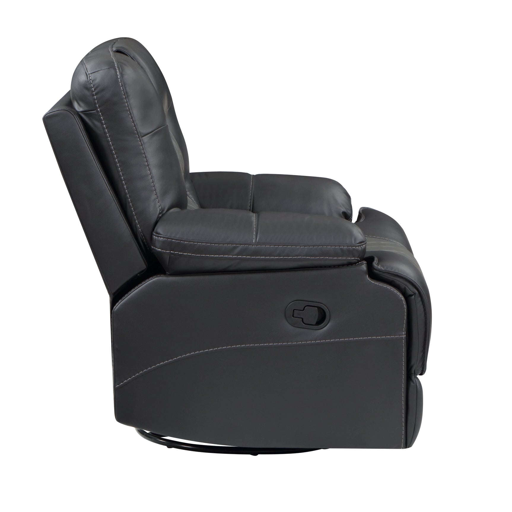 Fabian Gray Swivel Glider Reclining Chair - Ornate Home