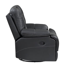 Fabian Gray Swivel Glider Reclining Chair - Ornate Home