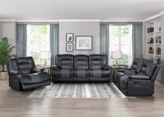 Fabian Gray Swivel Glider Reclining Chair - Ornate Home
