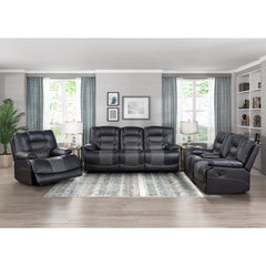 Fabian Gray Swivel Glider Reclining Chair - Ornate Home