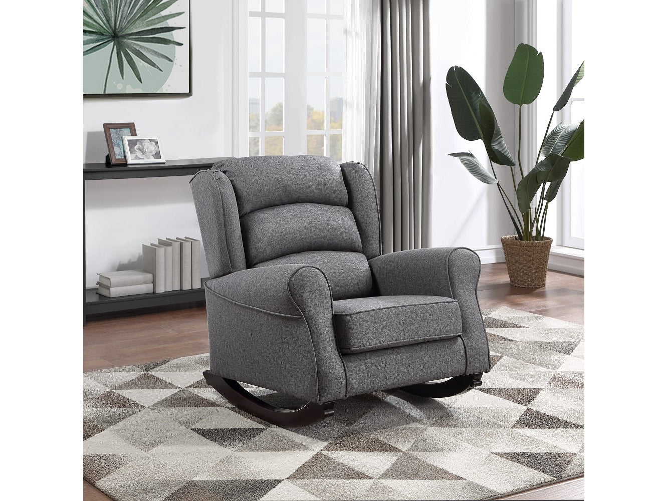 Fabien Gray Rocking Chair - Ornate Home