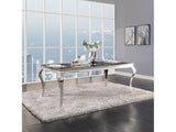 Fabiola Black Tempered Glass Dining Table - Ornate Home