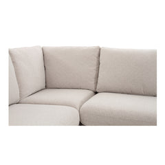 Fable Beige L Shape Slipcover 96" Dining Banquette - Ornate Home