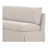 Fable Beige Slipcover Dining Bench - Ornate Home