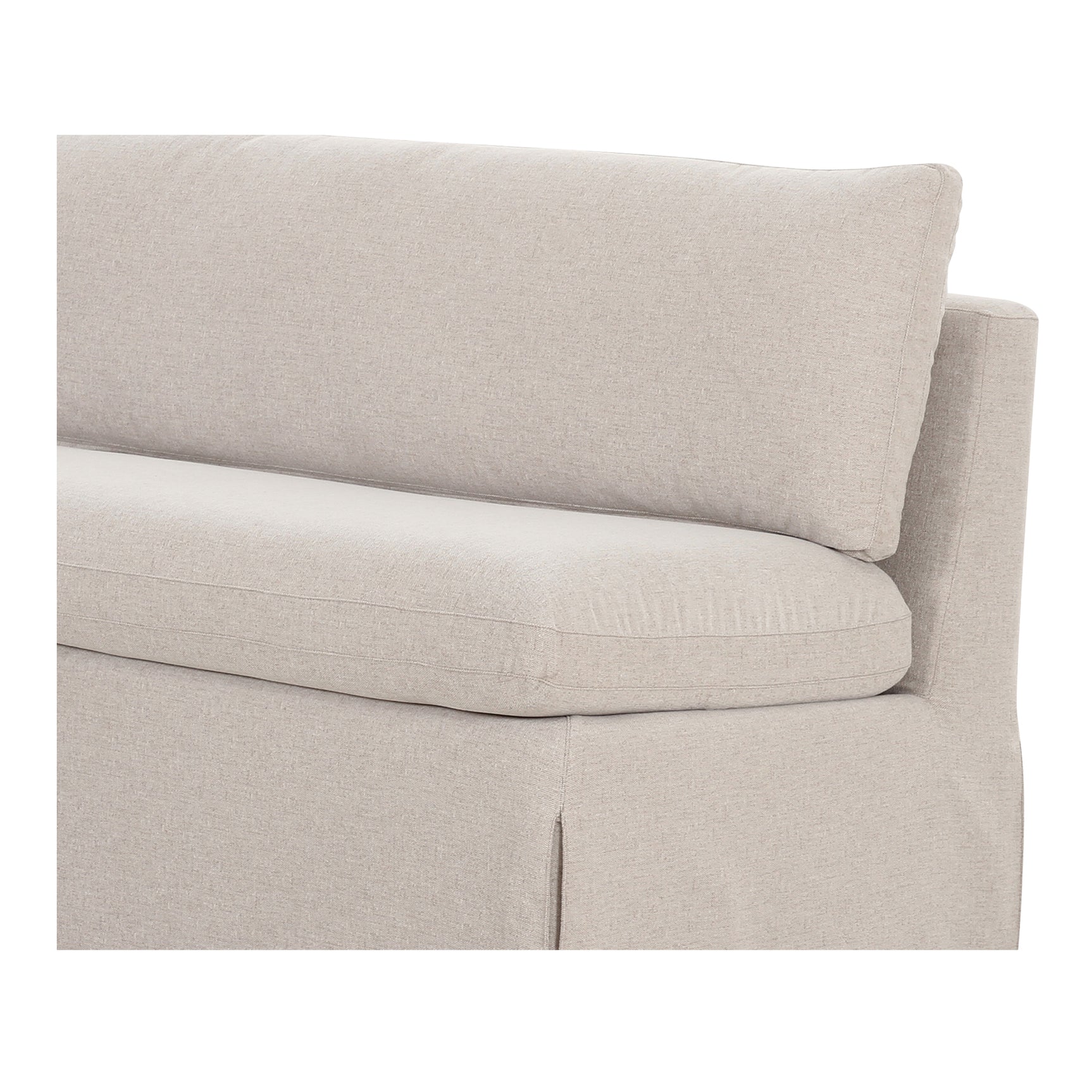 Fable Beige Slipcover Dining Bench - Ornate Home