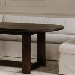 Fable Beige Slipcover Dining Bench - Ornate Home