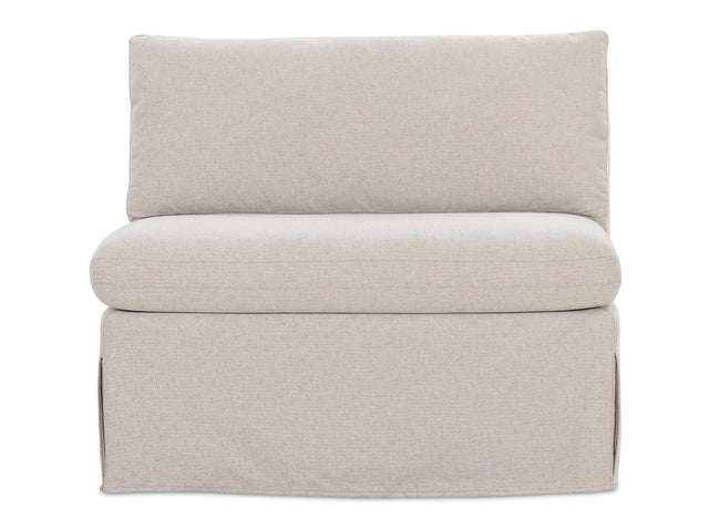 Fable Beige Slipcover Dining Chair and Half - Ornate Home