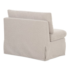 Fable Beige Slipcover Dining Chair and Half - Ornate Home