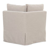 Fable Beige Slipcover Dining Corner Chair - Ornate Home