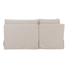 Fable Beige U Shape Slipcover Dining Banquette 121 in - Ornate Home